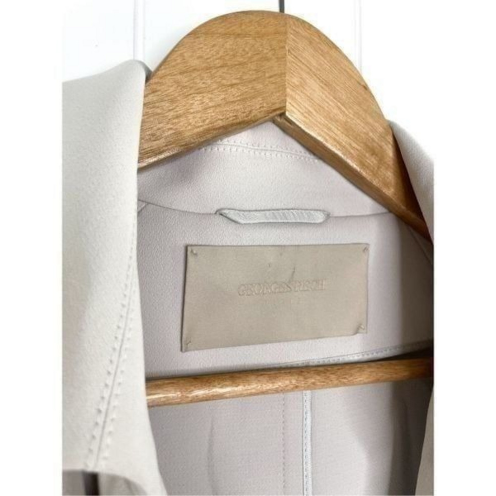 Georges Rech Paris Beige‎ Long Draped Coat 40 (M) - Picture 2 of 8